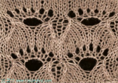 knitting pattern swatch picture