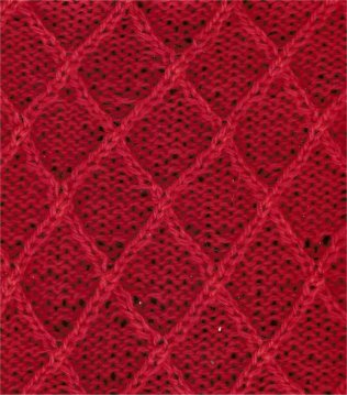 lattice stitch knitting